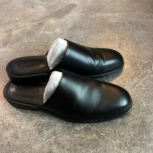 H&M faux leather slippers